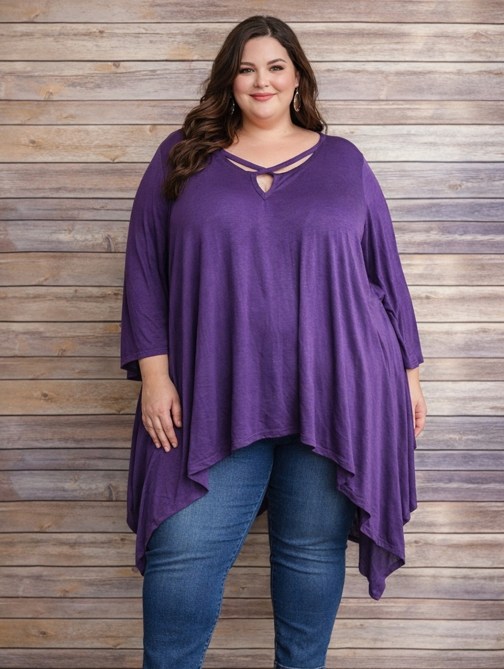 NWTs, 4xl Canari Women's Purple Top